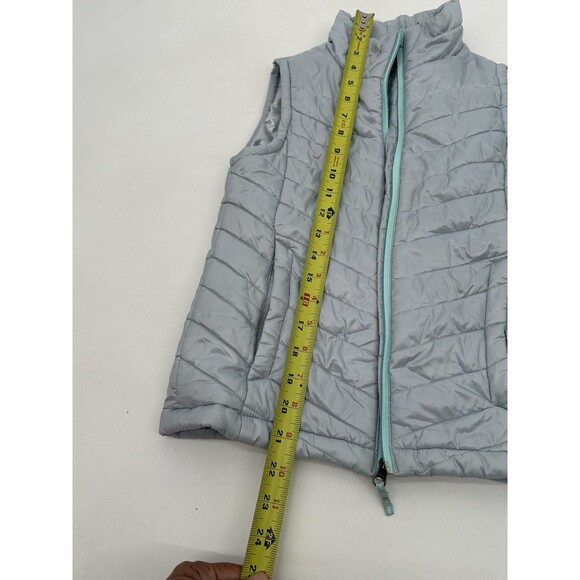 Columbia Women Sleeveless Long Thermo‎ Vest Silver Thermo Lined Small 10 years - Picture 8 of 9